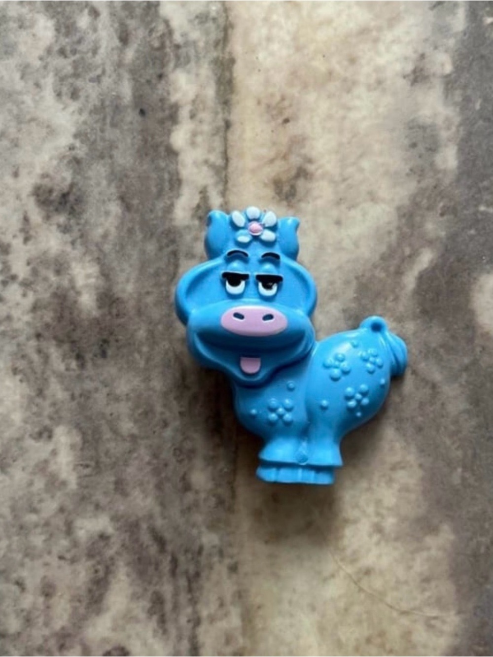 Vintage Avon Blue Cow Pin